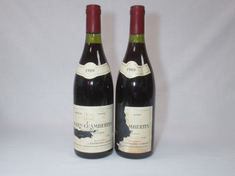 Null 2 bouteilles de Gevrey-Chambertin, cuvée "La Justice", Issoncourt, 1989. (é&hellip;