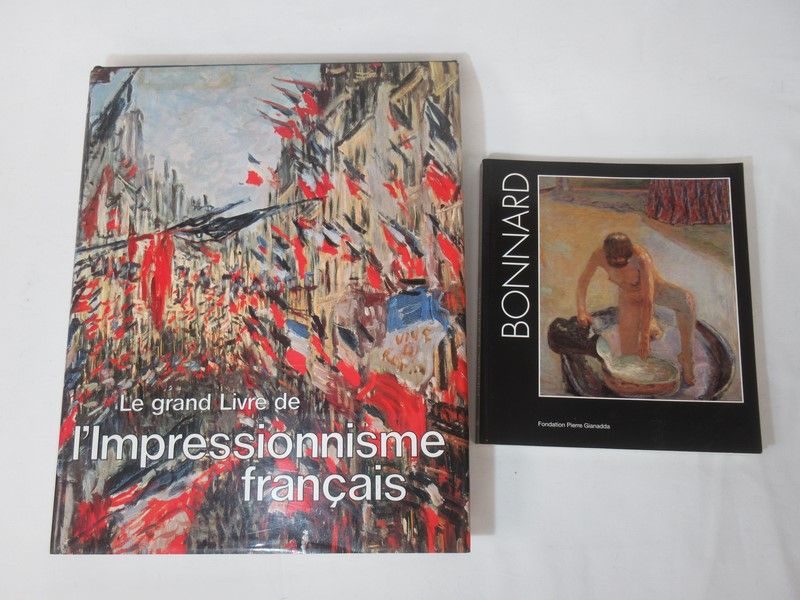 Null Lot de 2 livres : "Bonnard" (catalogue d'exposition, 1999, Fondation Pierre&hellip;