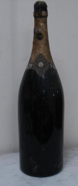 Null Jéroboam (3L) de champagne Pommery 1959. (étiquette manquante, capsule abîm&hellip;