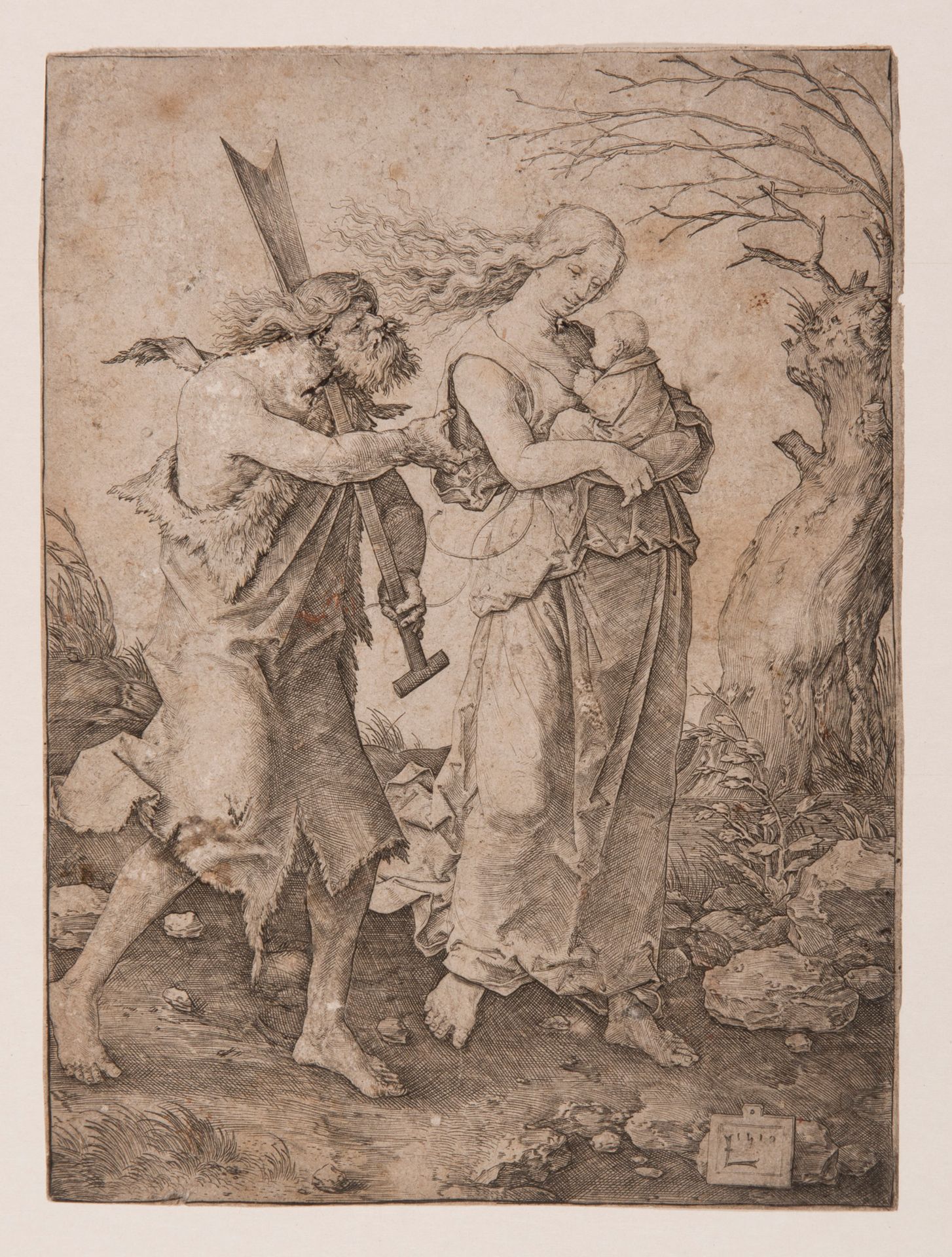 D'après Lucas VAN LEYDEN (1494-1533) 
Adamo ed Eva cacciati dal paradiso, 1510
I&hellip;