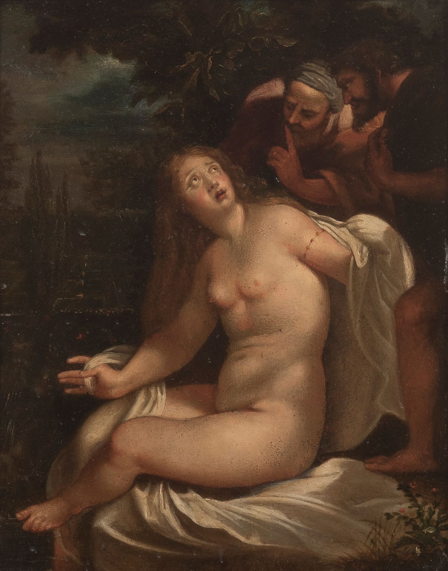 D'APRÈS RUBENS Susanna und die Ältesten
Öl auf Kupfer.
Reprise des Gemäldes von &hellip;