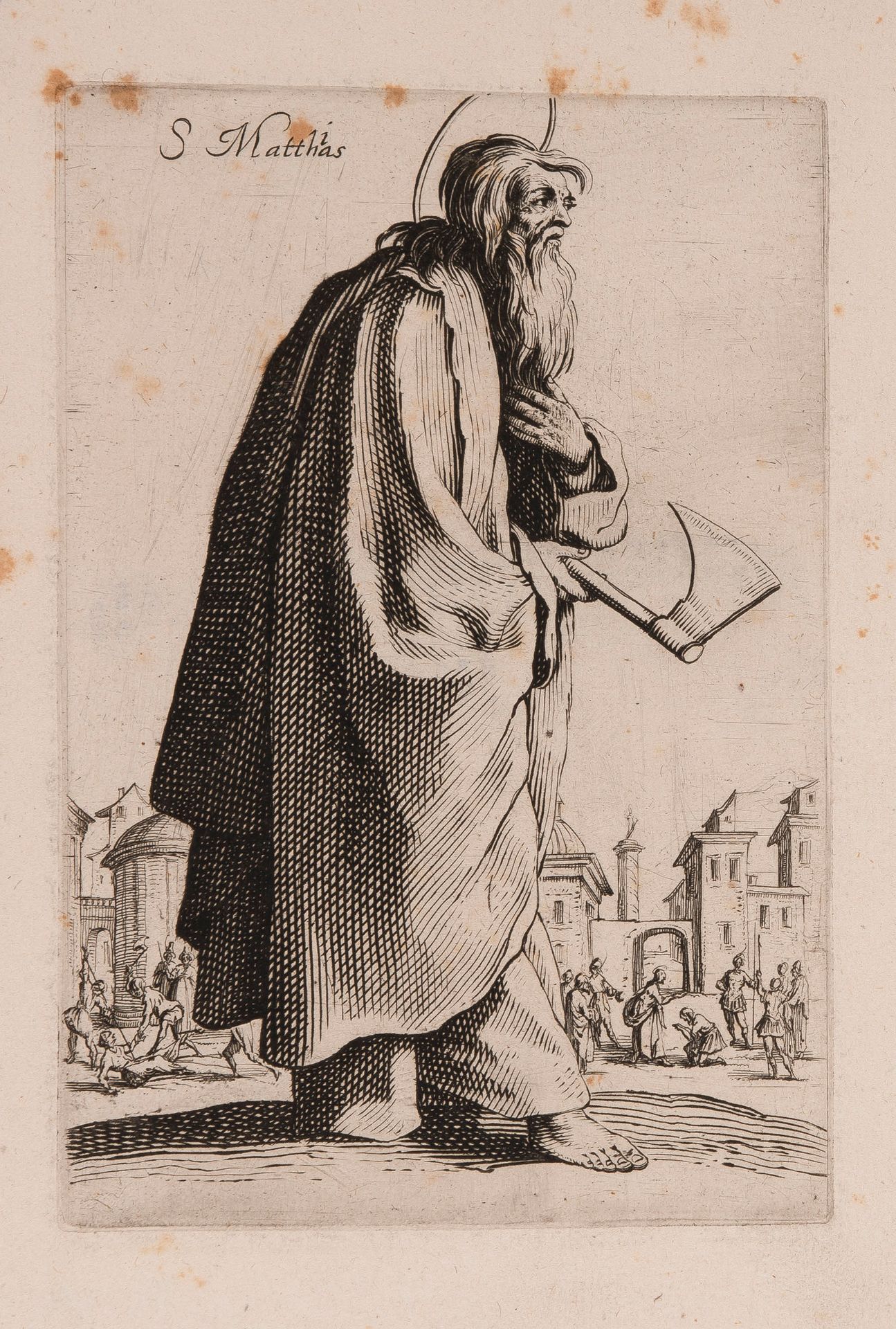 D'après Jacques CALLOT (1592-1635) 
Die großen Apostel stehend, 1631
Acht Radier&hellip;