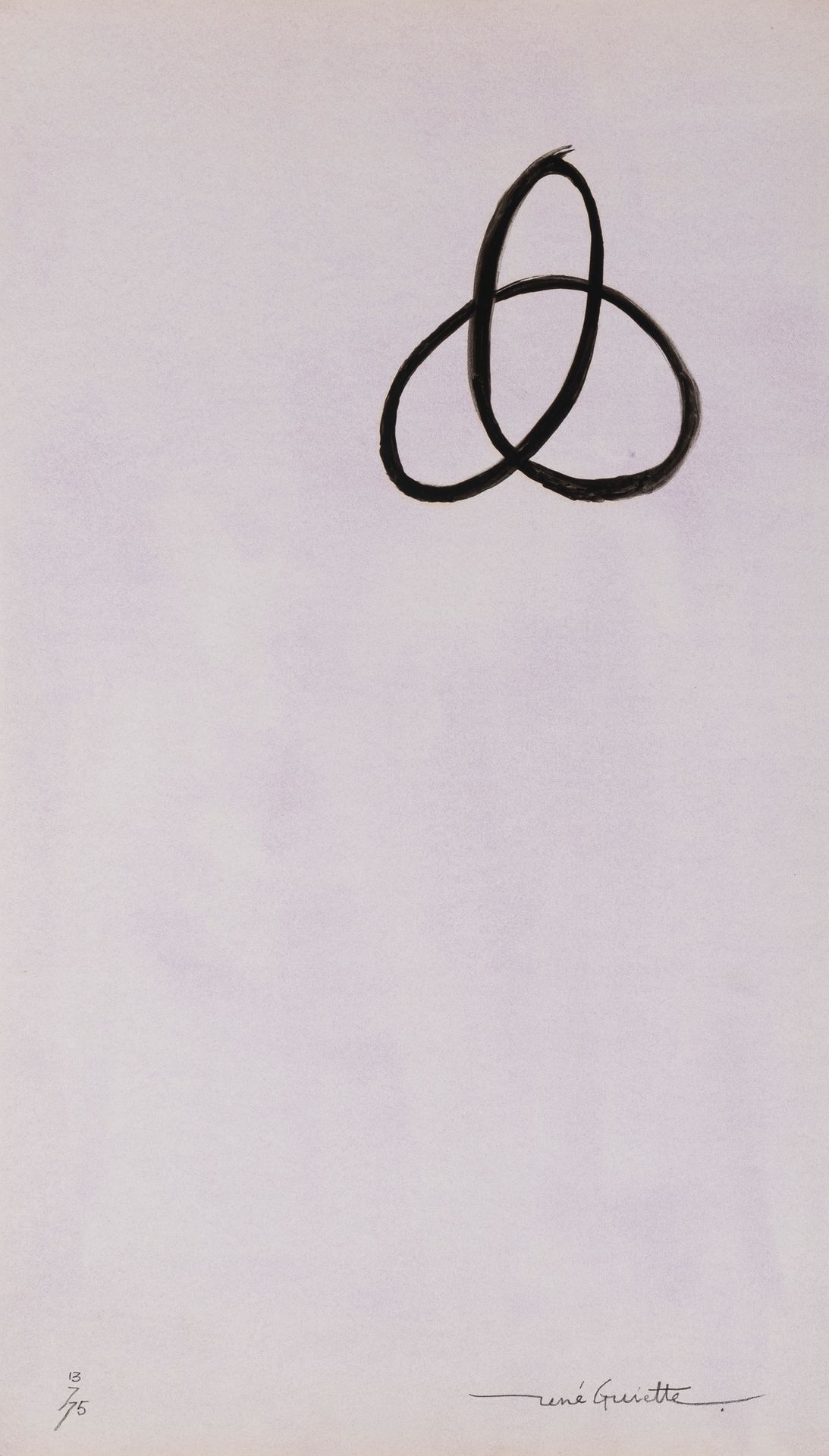 René Guiette (1893-1976) 无题，13.7.1975
纸上水粉画。
右下方签名。
左下方日期。
纸上水粉画。
Rechts onderaa&hellip;