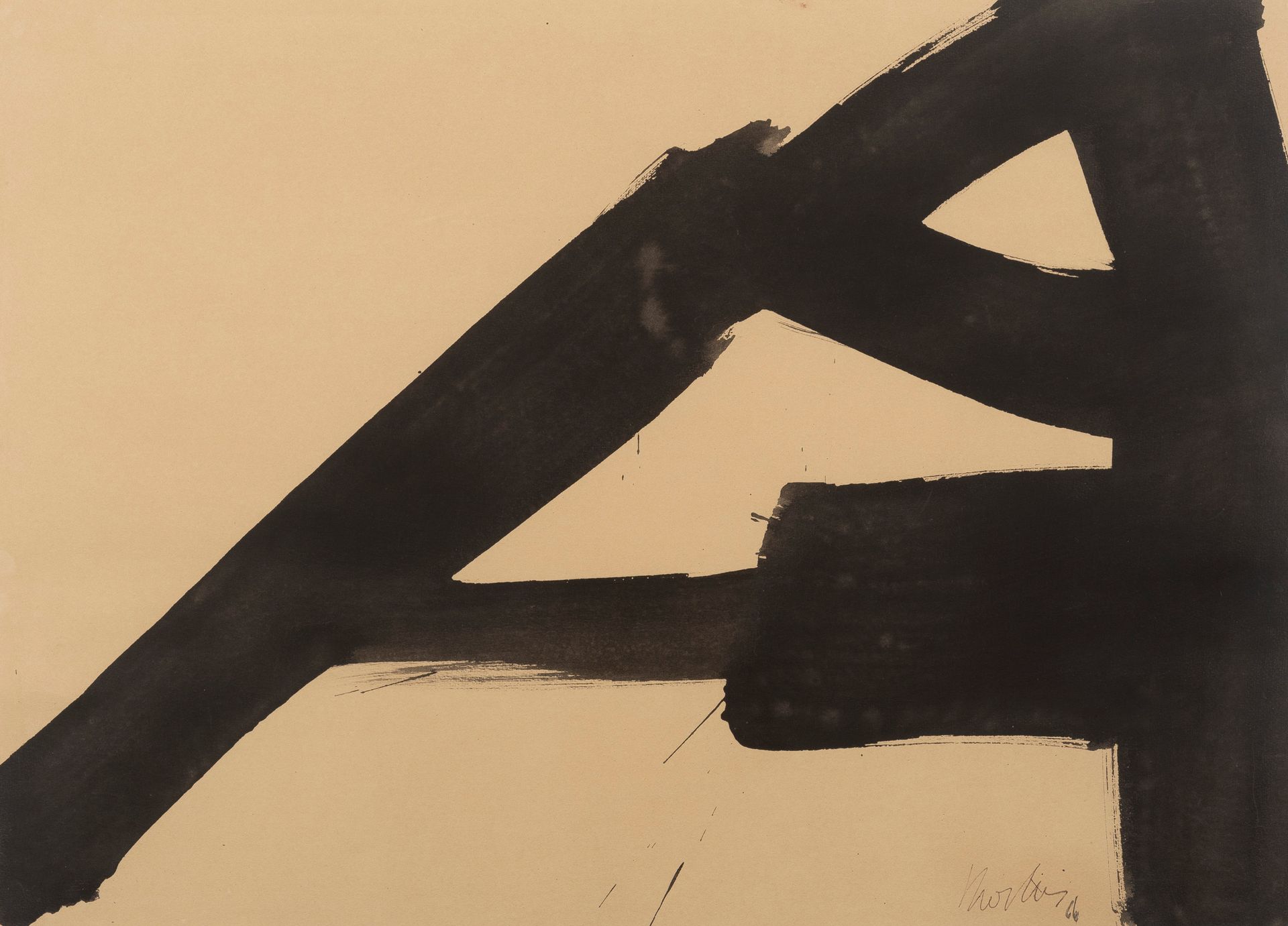 Antoine Mortier (1908-1999) Untitled, 1966
Ink on paper.
Signed and dated lower &hellip;
