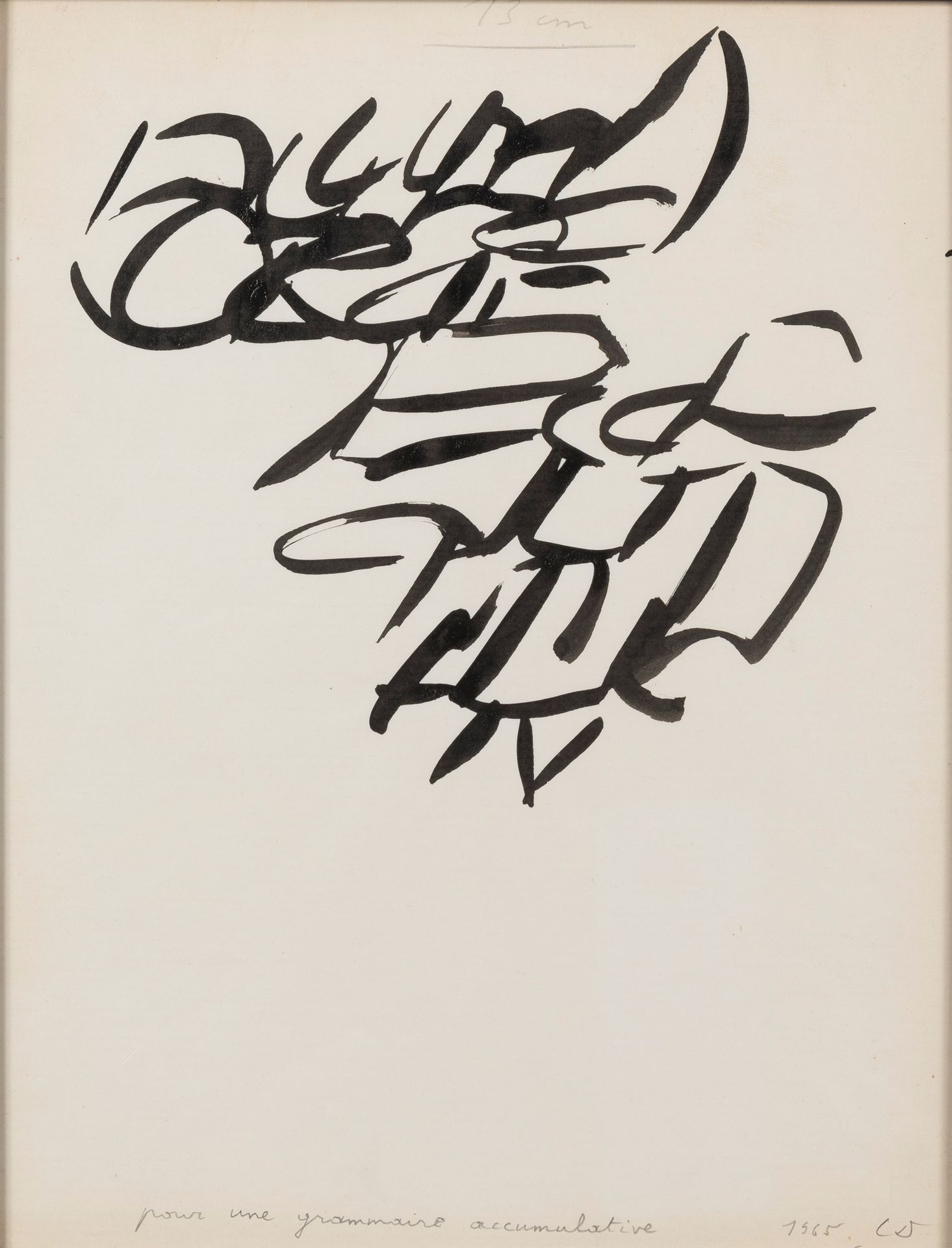 Christian Dotremont (1922-1979) For an accumulative grammar, 1965
Indian ink and&hellip;