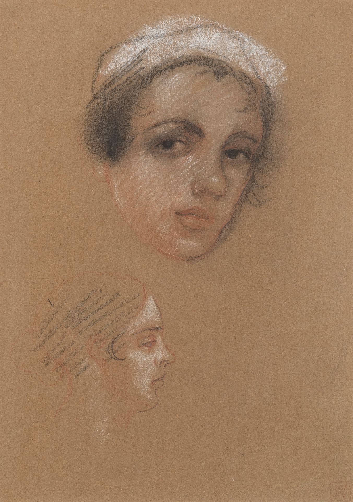 Armand Rassenfosse (1862-1934) Sketches of female faces
Pastel and grease pencil&hellip;