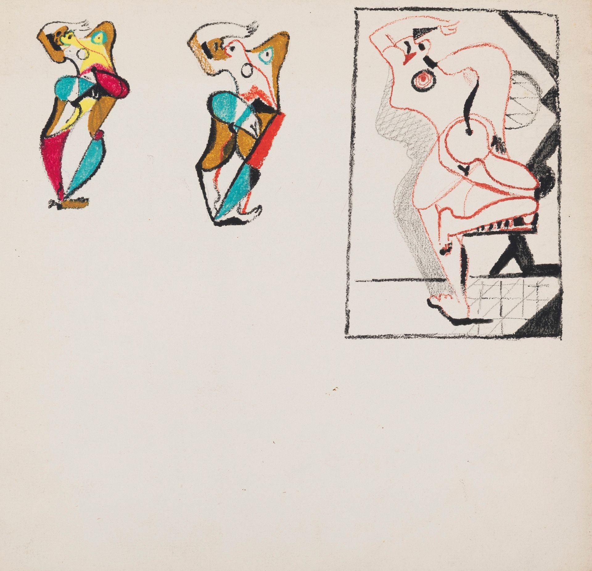 René Guiette (1893-1976) 无题
纸上毛毡。
Viltstift op papier.
24 x 24,5 cm
出处 / Herkoms&hellip;