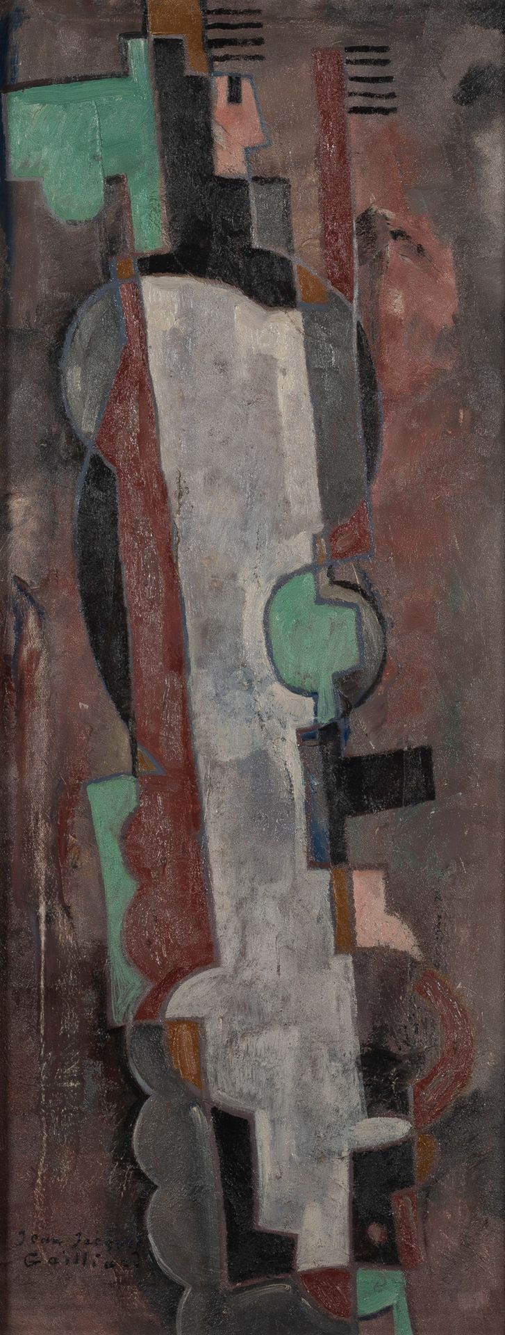 JEAN JACQUES GAILLIARD (1890-1976) 形态学2，1925年4月
布面油画。
左下角有签名。
背面框架上有签名和标题。
Oliev&hellip;