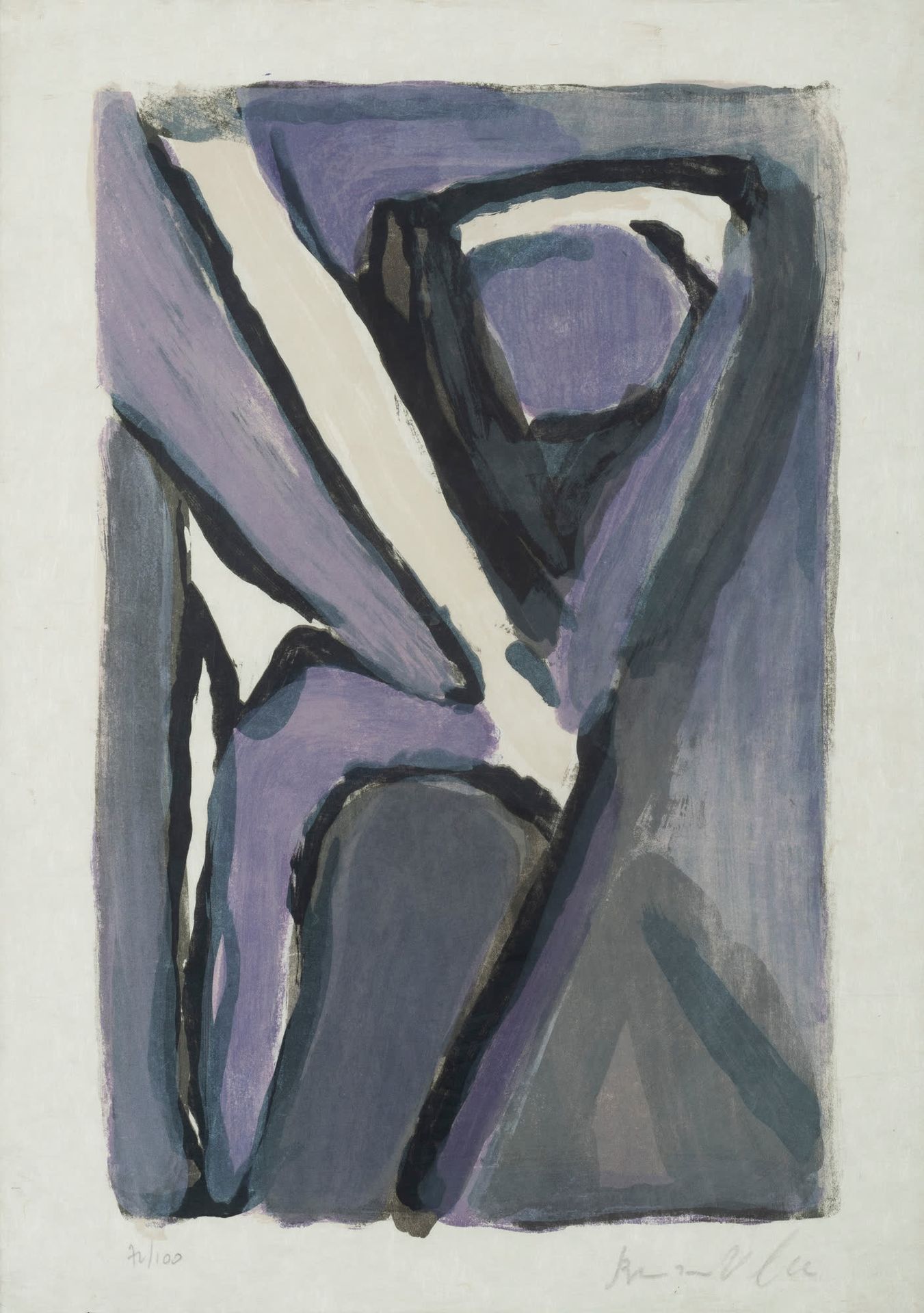 Bram VAN VELDE (1895-1981) Sans titre.
Lithographie en couleurs.
Signée et numér&hellip;