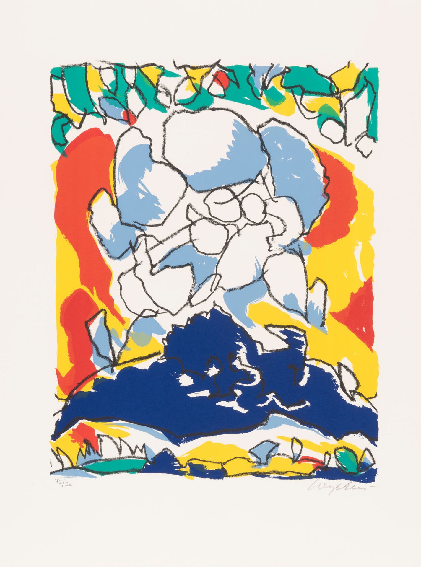 Maurice Wyckaert (1923-1996) 无题
彩色丝网印刷。
签名并编号72/120。
Zeefdruk in kleur。
Gesignee&hellip;