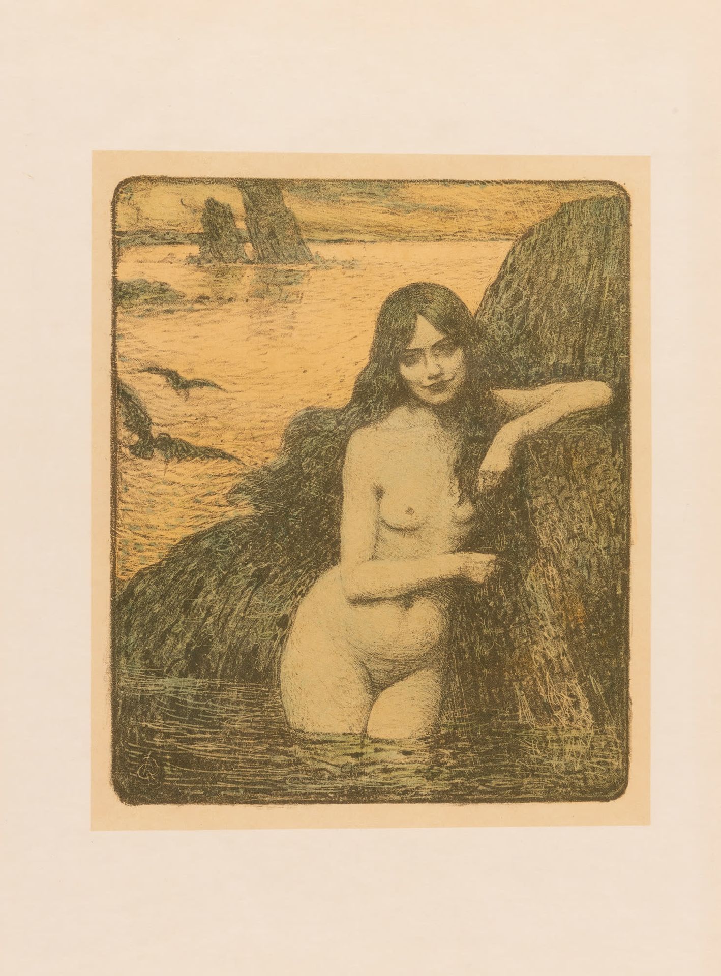 Charles GUÉRIN (1873-1907) La baigneuse.
Lithographie en couleurs.
Signée dans l&hellip;