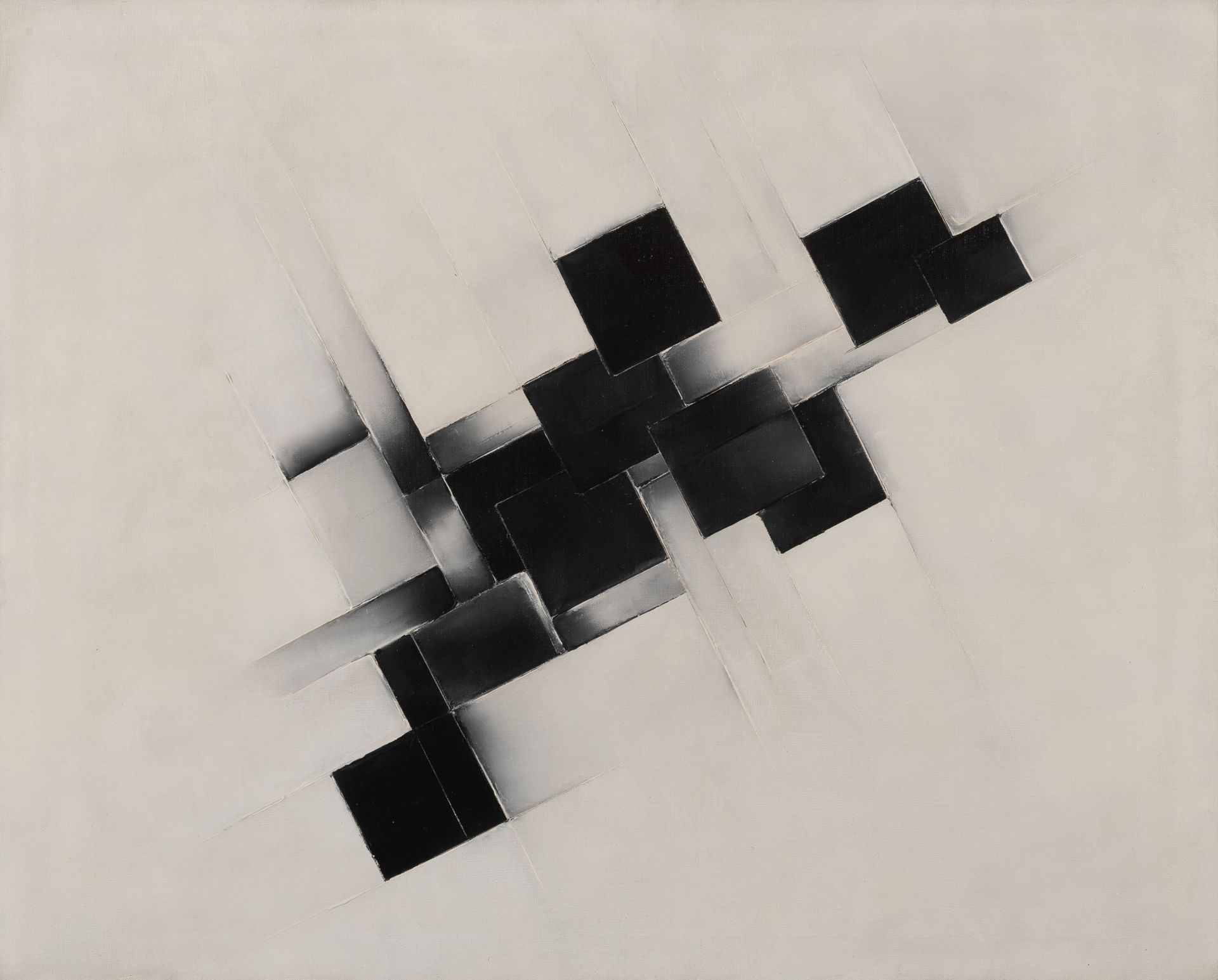 HENRI VERDREN (1933-1976) Abstrakte Komposition, 1964.
Öl auf Leinwand. 
Auf der&hellip;