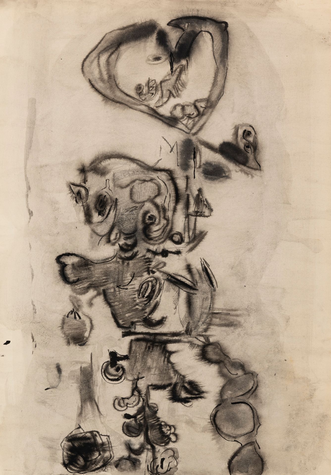 Englebert Van Anderlecht (1918-1961) Untitled (no. 231). 
 Ink and ink wash on p&hellip;