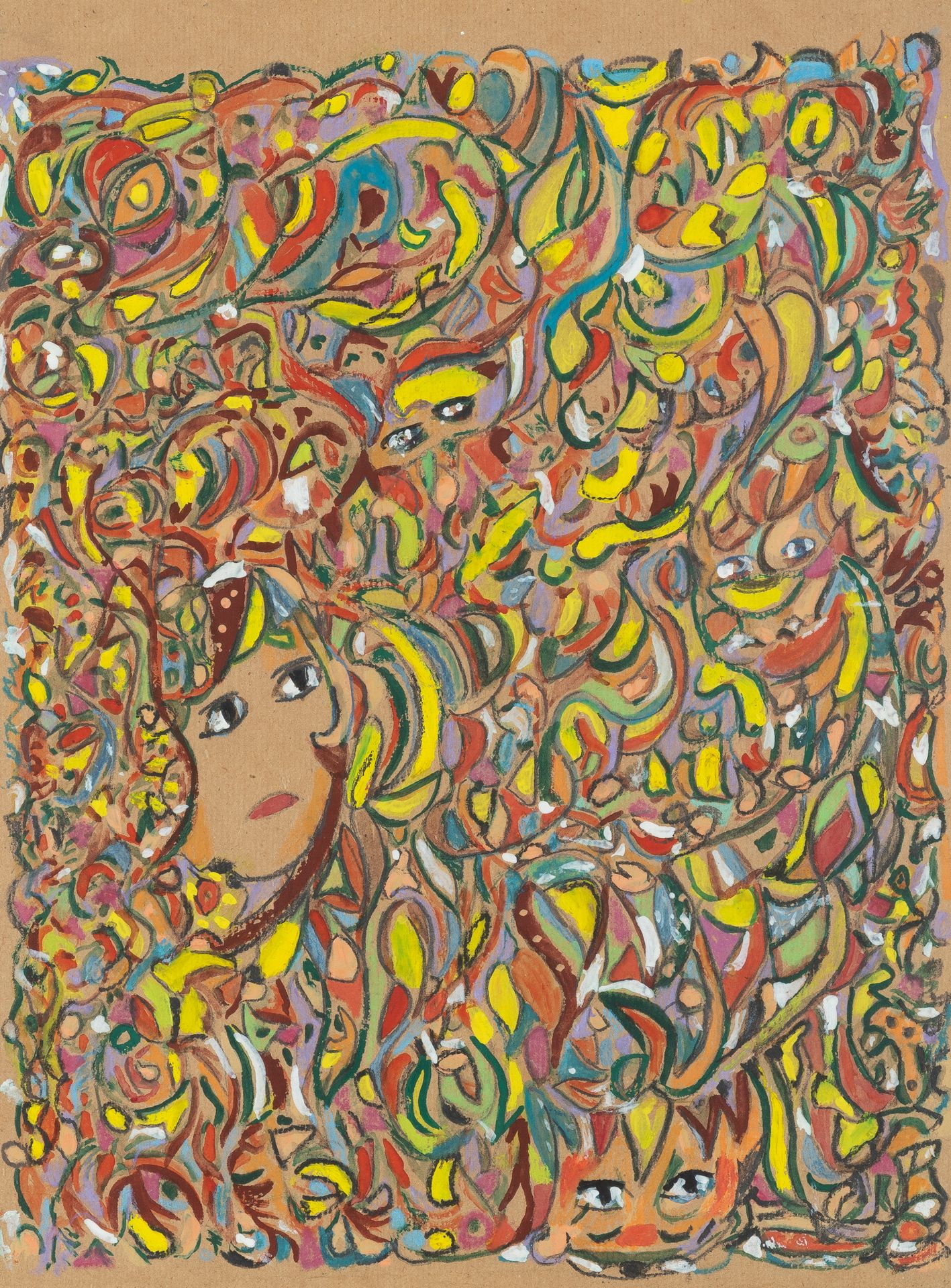 Martha Grünenwaldt (1910-2008) 
水粉画在纸上。
44 x 33 cm
出处/Herkomst:
Le châlet de hau&hellip;