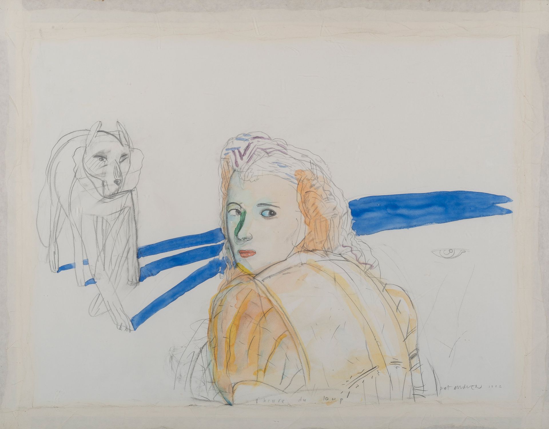 PAT ANDREA (NE EN 1942) L'heure du loup, 1982.
Watercolour and graphite on paper&hellip;