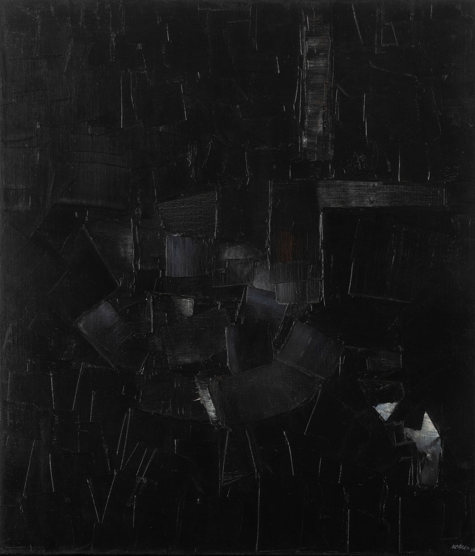 HENRI VERDREN (1933-1976) 抽象构图，1962年。
布面油画。
右下方有签名和日期。
背面有签名。
Olieverf op doek.
&hellip;