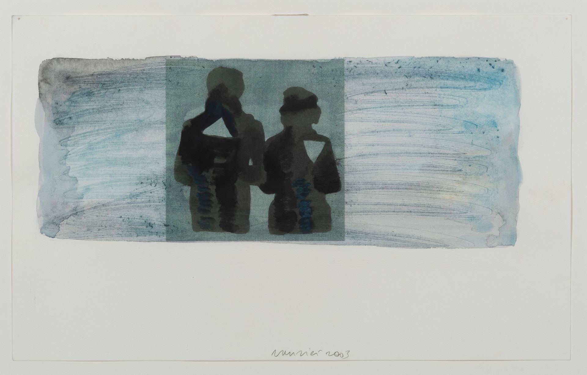 JAN VAN RIET (né en 1948) Ohne Titel, 2003.
Aquarell und Tinte auf Papier. 
Sign&hellip;
