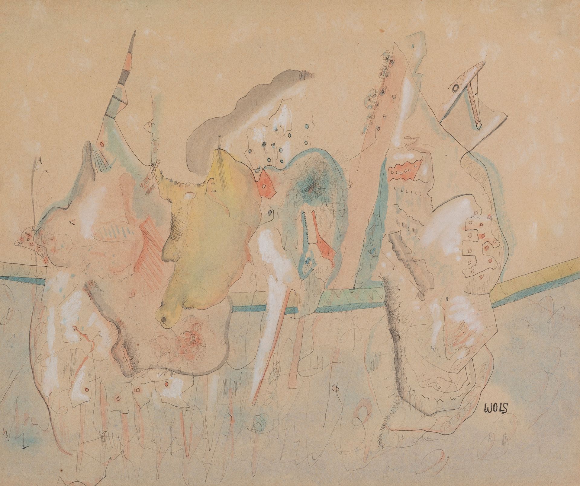 Otto WOLS (1913-1951) 
Phantastische Landschaft/Paysage fantastique , 1941-1942
&hellip;