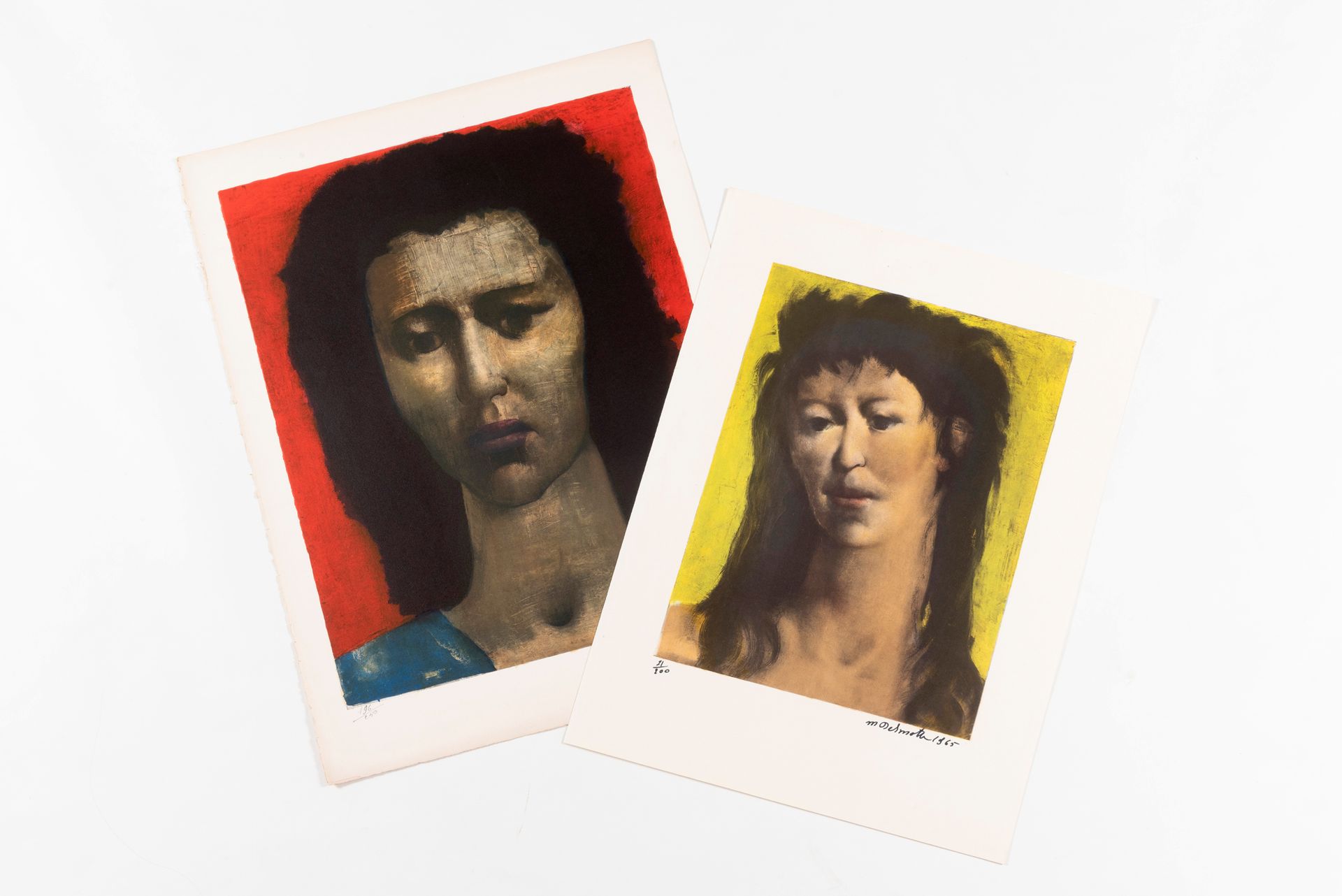 MARCEL DEMOTTE (1901-1984) Sans titre, 1965 (deux portraits de femmes)
Ensemble &hellip;