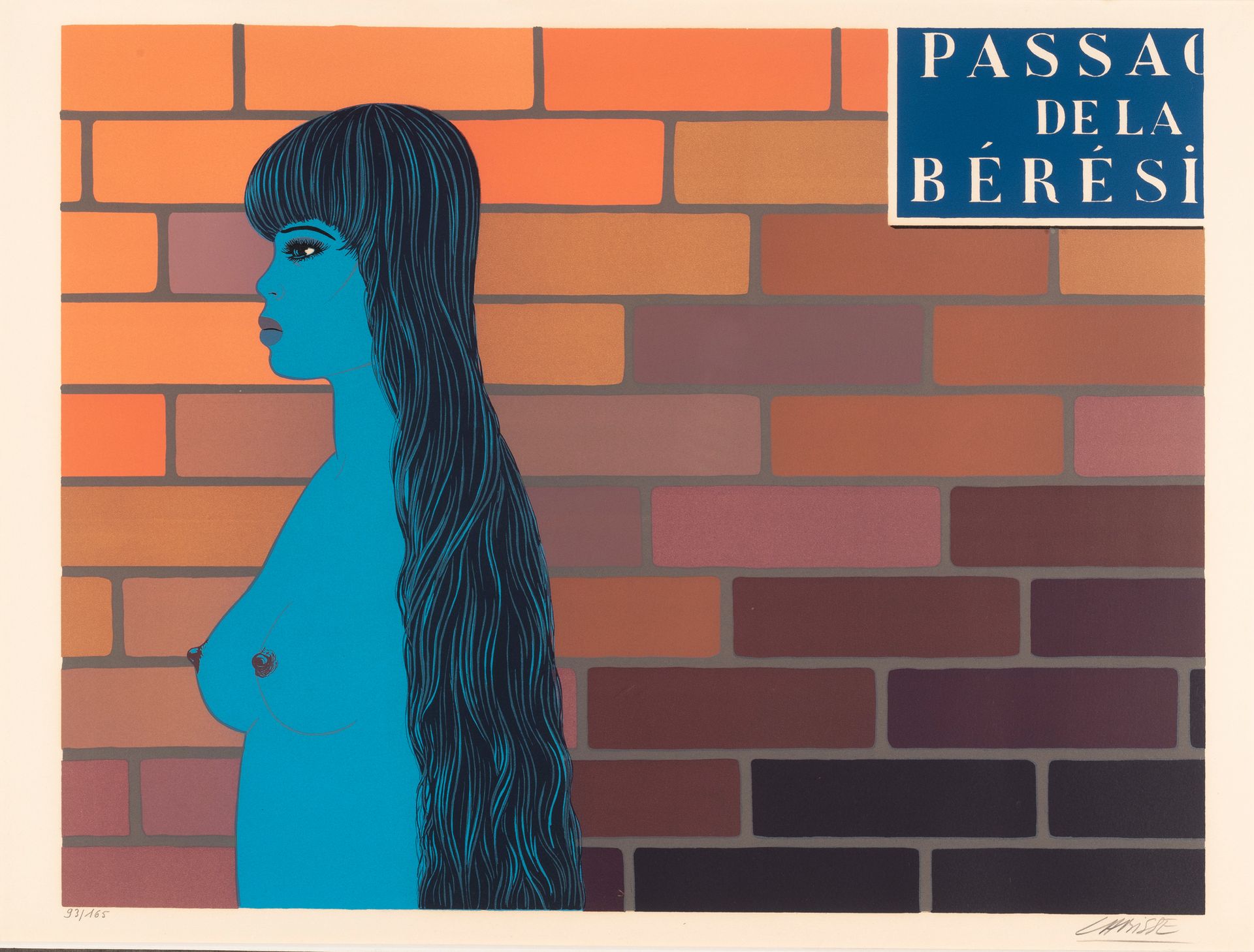 Félix Labisse (1905-1982) Passage de la Bérésina.
Lithographie en couleurs.
Sign&hellip;
