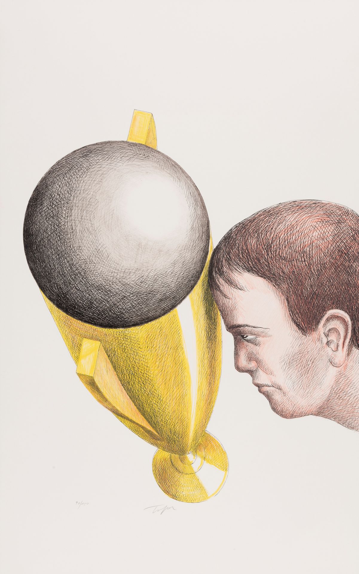 ROLAND TOPOR (1938-1997) Copa del Mundo.
Lithographie en couleurs.
Signée et num&hellip;