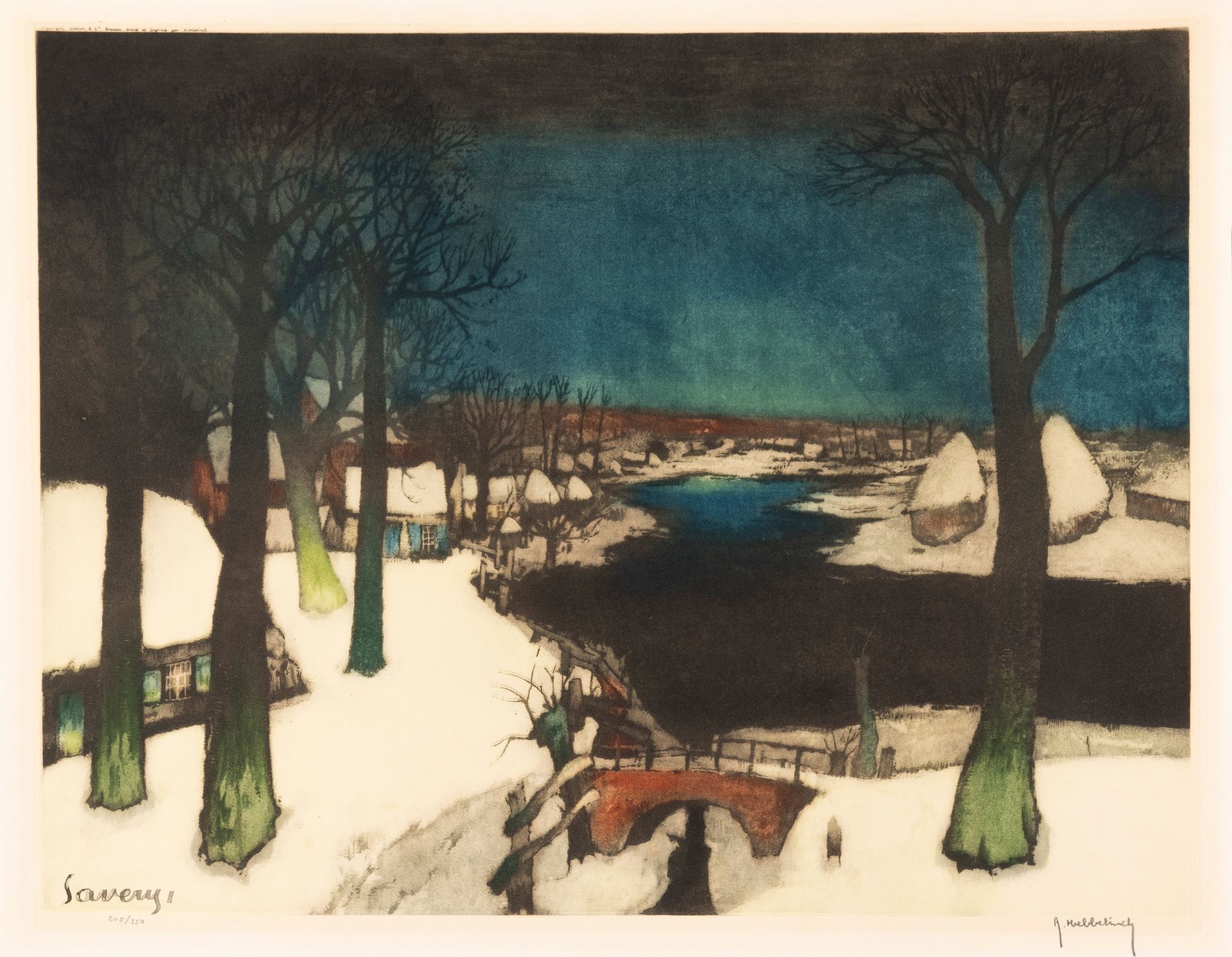 Albert Saverys (1886-1964) Deux paysages.
Ensemble de deux sérigraphies.
Signées&hellip;