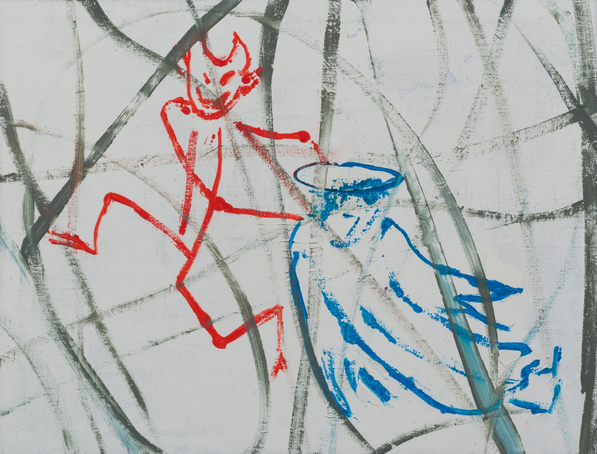 WALTER SWENNEN (NÉ EN 1946) 
L'ange et le diable, 1999.



Huile sur toile.



S&hellip;