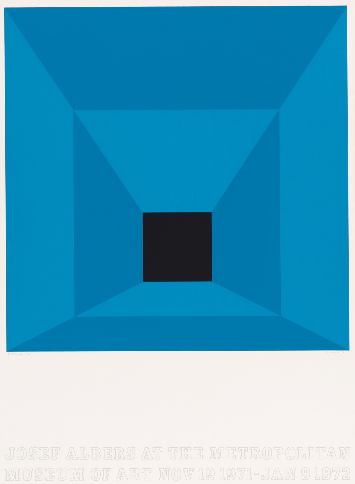 JOSEF ALBERS (1888-1976) Josef Albers at the
Metropolitan Museum of Art, P-Black&hellip;