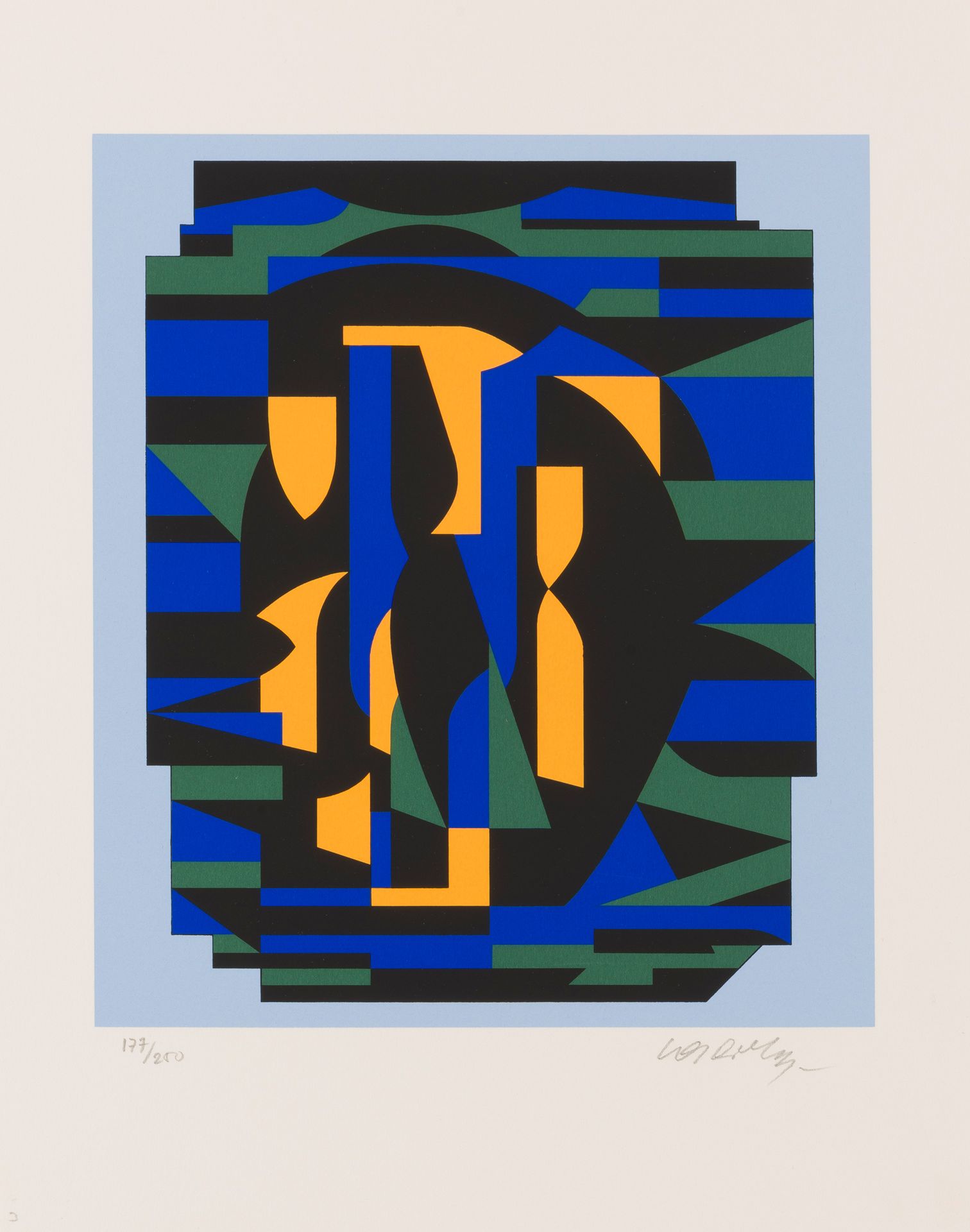 VICTOR VASARELY (1906-1997) Risir, 1989
De la serie: Ion.
Serigrafía en color.
F&hellip;