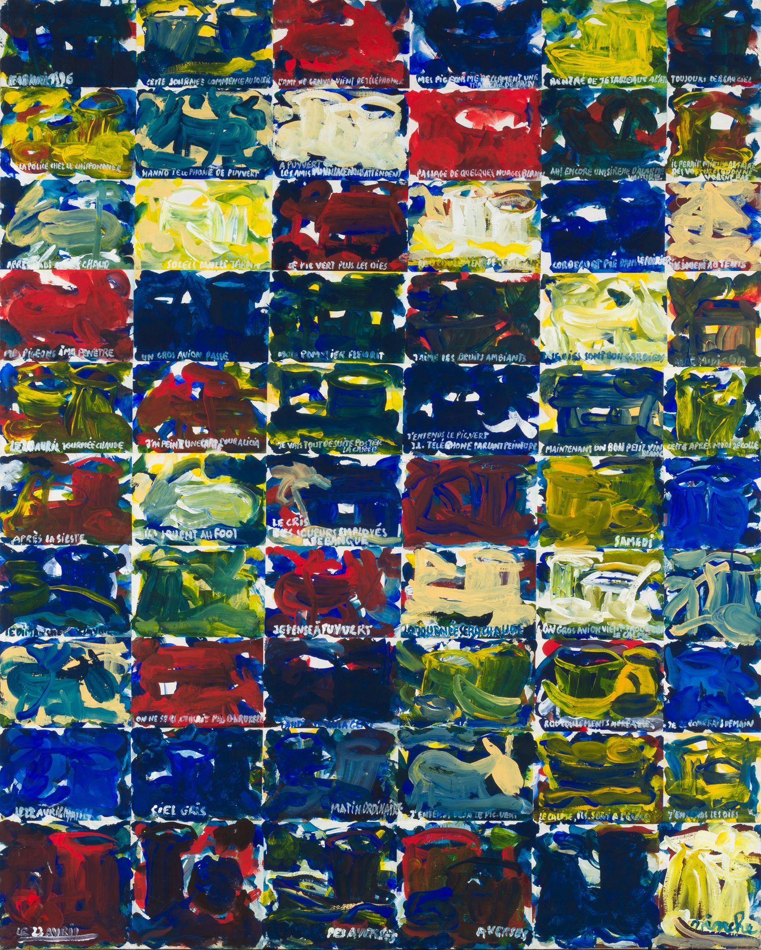 LIONEL VINCHE (né en 1936) During Beautiful April Days, 1996.
Oil on canvas.
Sig&hellip;