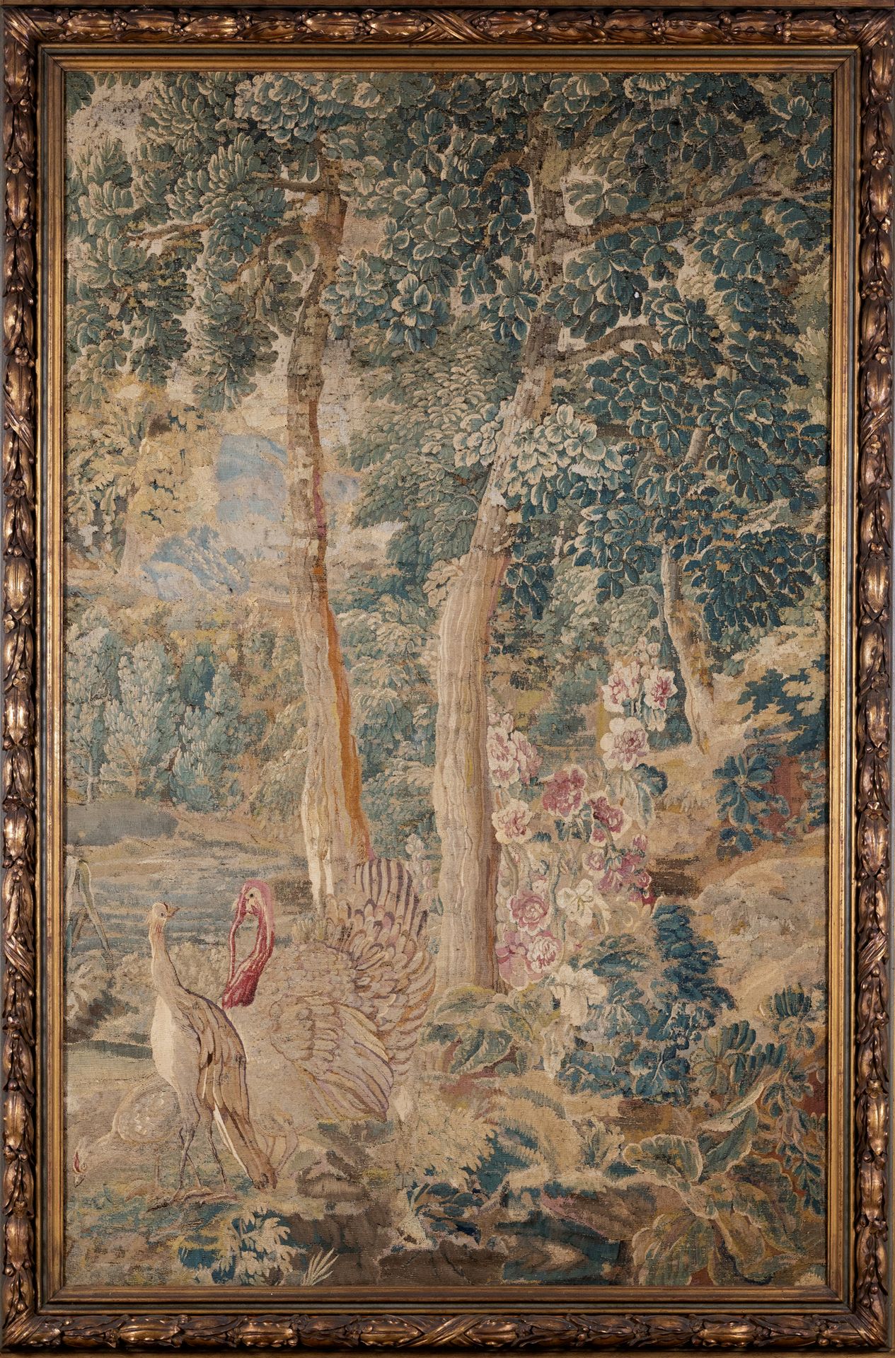 Null TAPISSERIE DE VERDURE
France, 18e siècle.
Accidents.
Présentée dans un cadr&hellip;