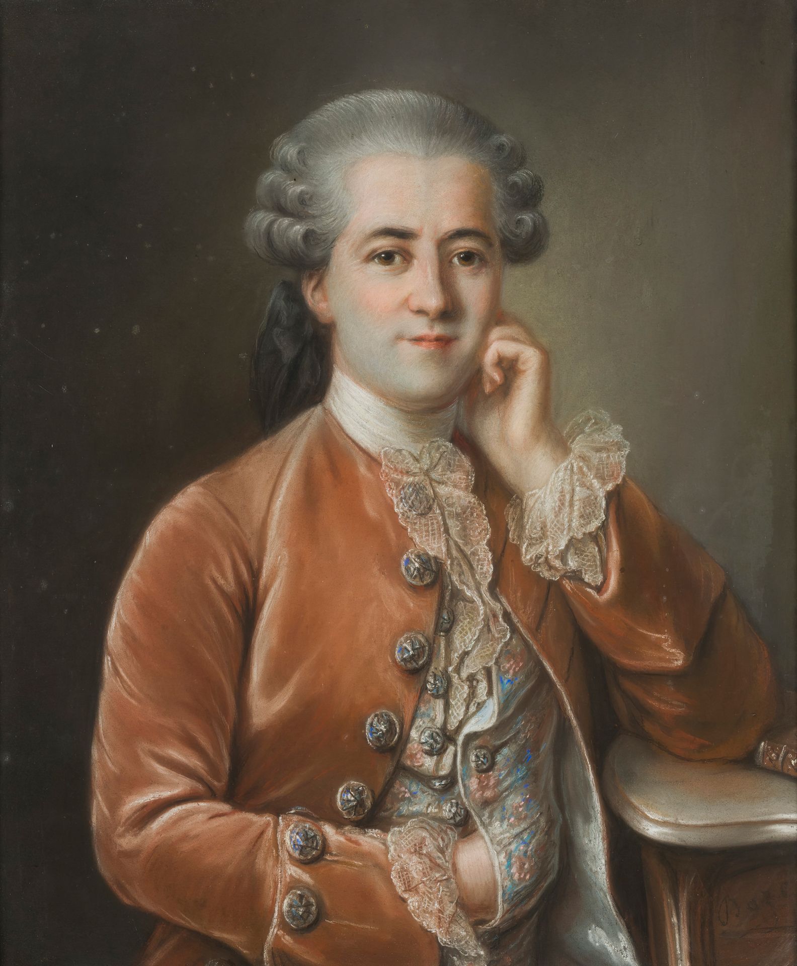 ATTRIBUE A JOSEPH BOZE (1745-1826) Portrait of Jean du Barry, circa 1770.
Pastel&hellip;