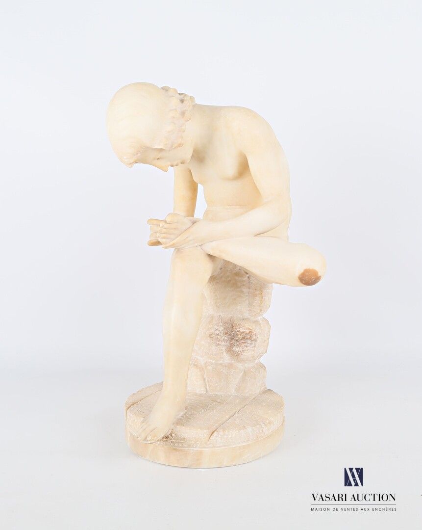 Null 荆棘射手》的石膏雕像

高度：43厘米43厘米

(小事故，膝盖上的材料有污点)

注：公元前1世纪保存在罗马国会大厦的青铜器的翻拍。
