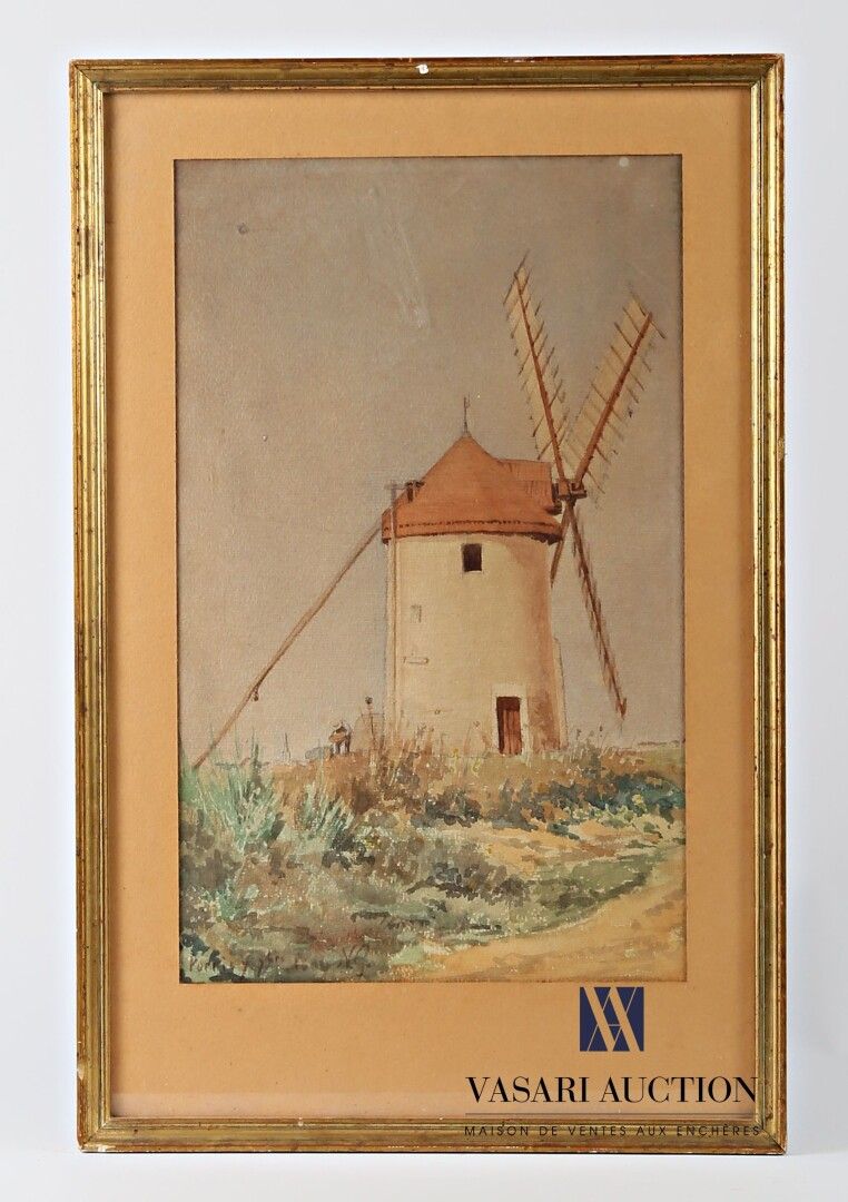 Null French school of the 19th century

Mill in Pornic

Watercolor on paper

Dat&hellip;