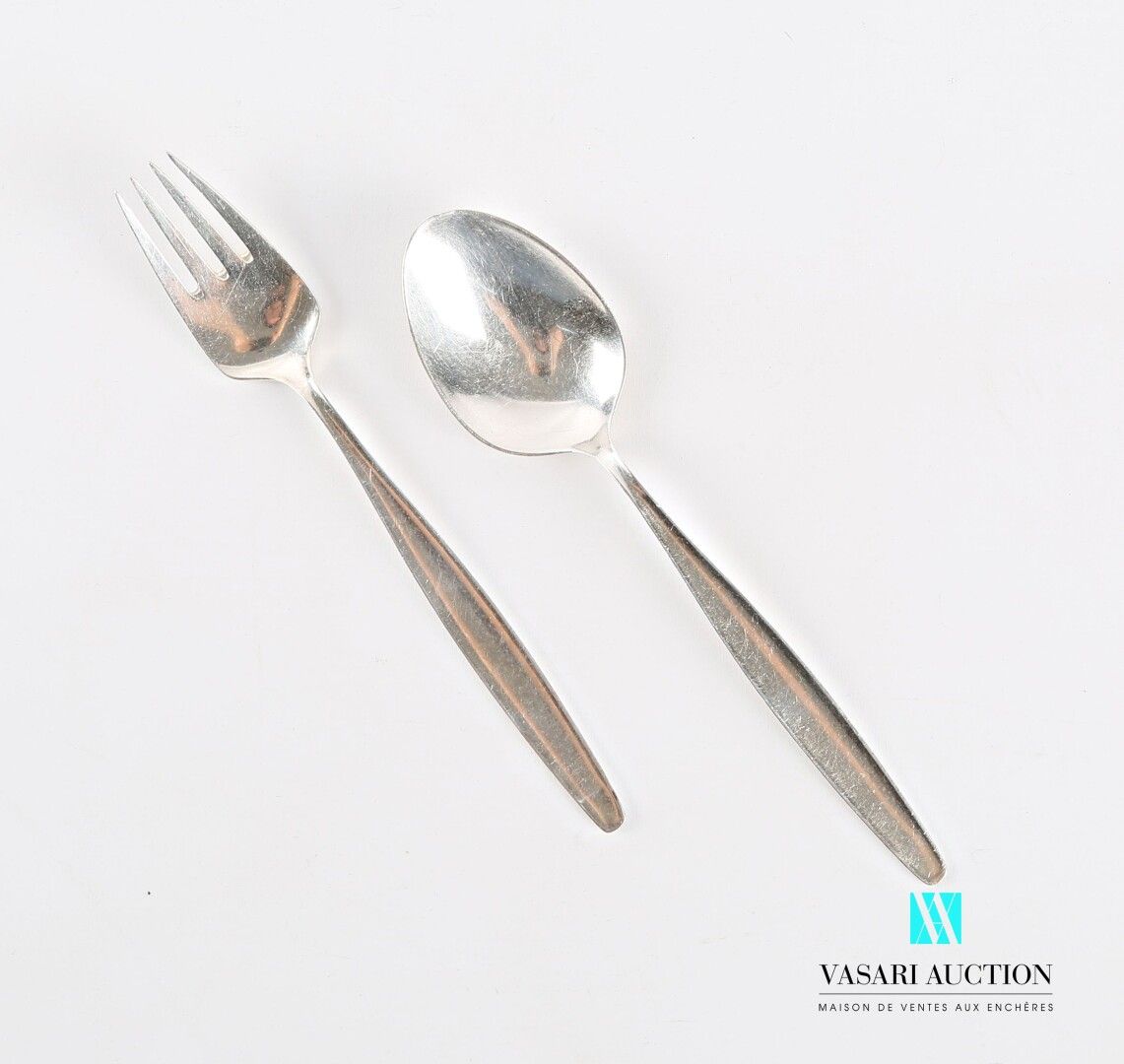 Null Child's silver cutlery Cypress model, the handle plain.

Denmark

Master go&hellip;