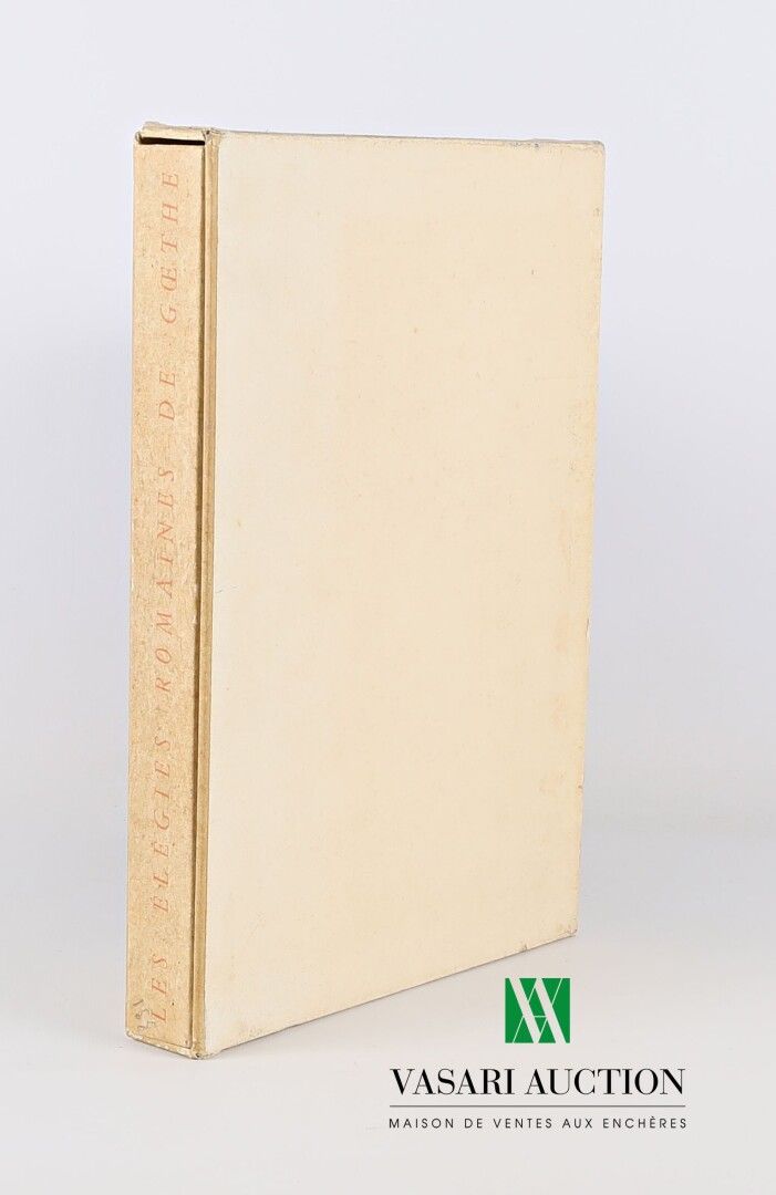 Null GOETHE--《罗马哀歌》，莫里斯-贝茨翻译--巴黎，Emile Paul Frères，1944年--1卷4开本--平装书，带封套--René J&hellip;