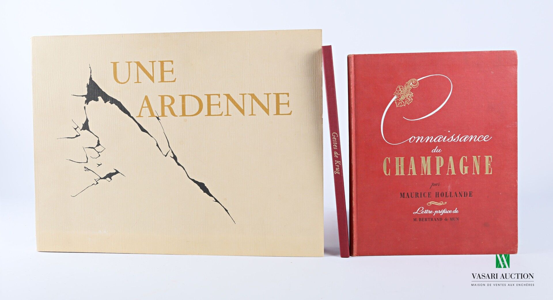 Null Lotto comprendente tre volumi: 

- HOLLANDE Maurice - Connaissance du vin d&hellip;