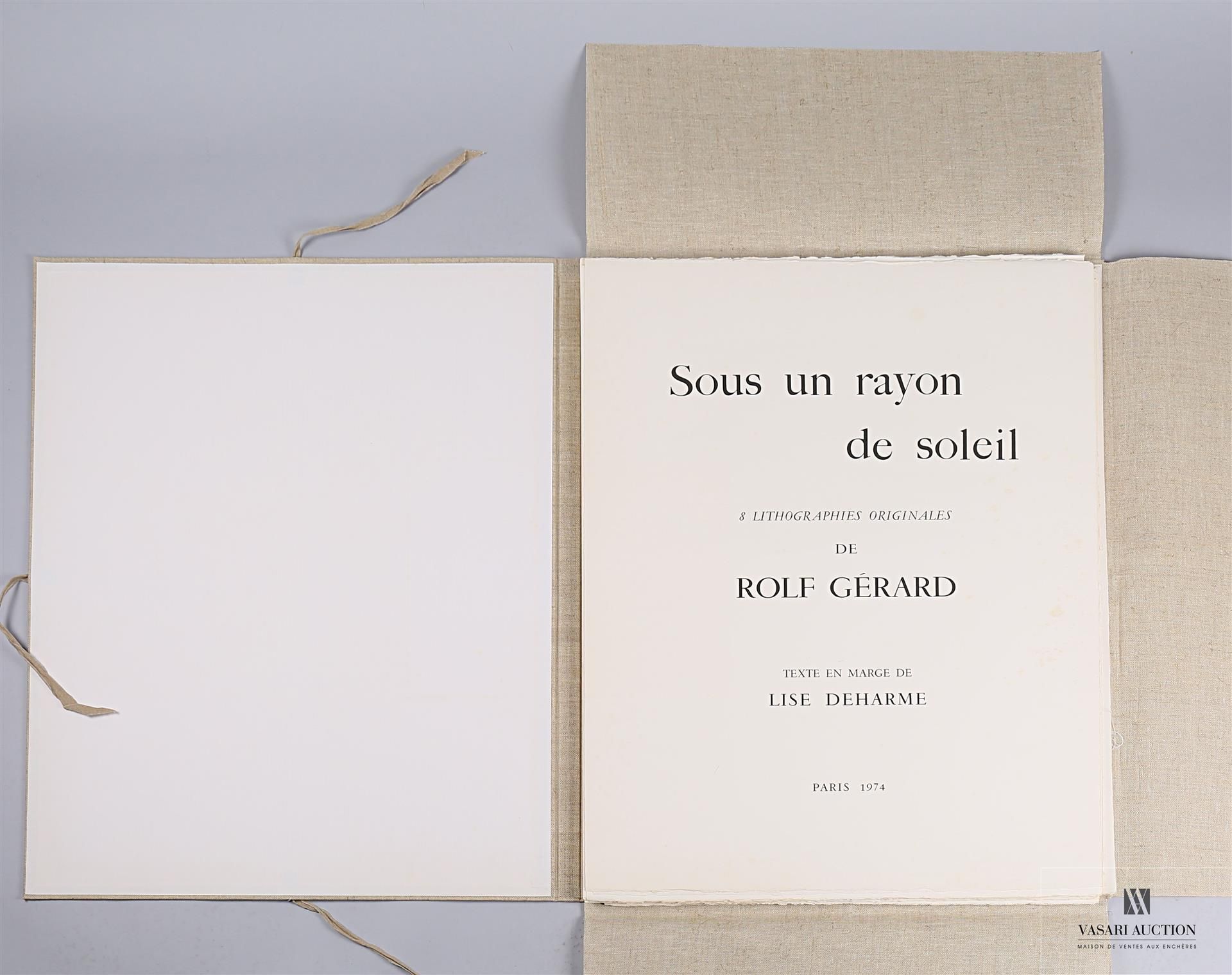 Null GERARD Rolf et texte de Lise Deharme - Sous un rayon de Soleil - Huit litho&hellip;