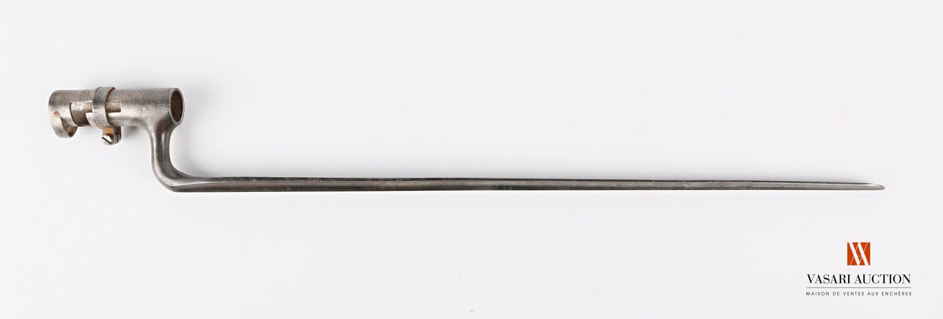 Null 插座刺刀，刀身470毫米，刀托上标有 "US "字样，插座71毫米，20毫米，磨损，氧化，SF，LT532毫米，美国19世纪中期