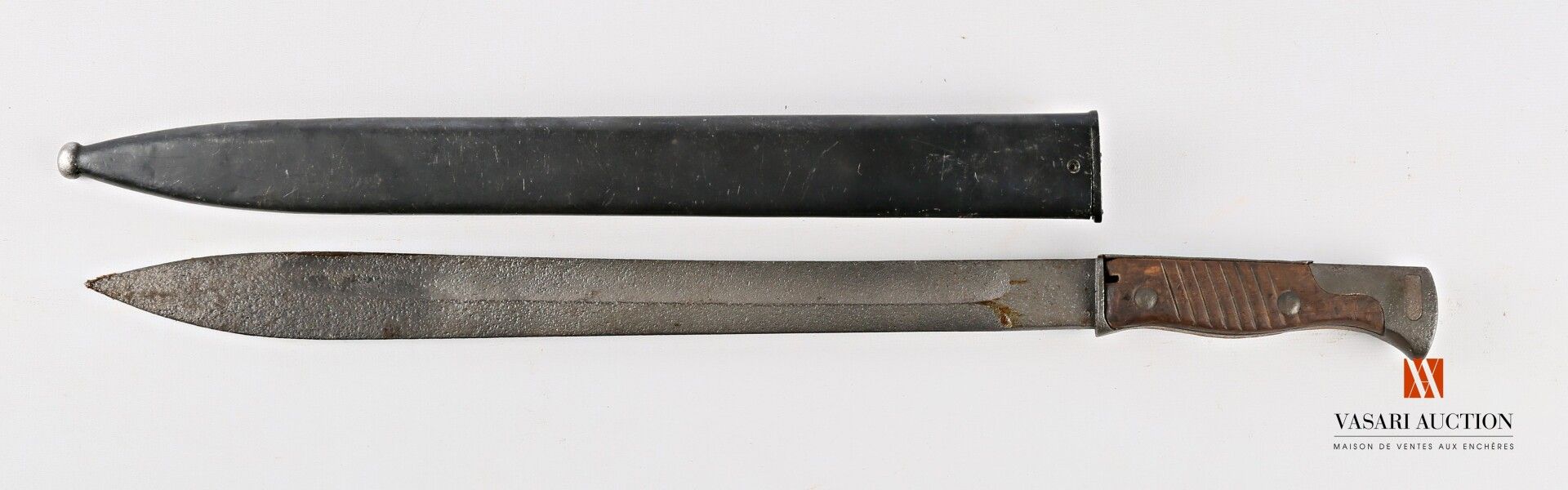 Null bayoneta alemana MAUSER modelo 98/05, hoja de carpa lengua 38 cm con placas&hellip;