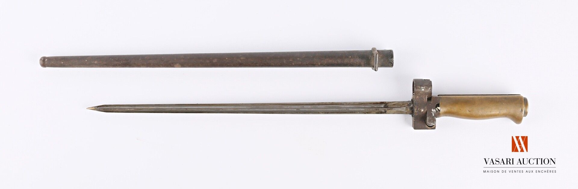 Null Baïonnette réglementaire modèle 1886 R.35, lame cruciforme poinçonnée ramen&hellip;