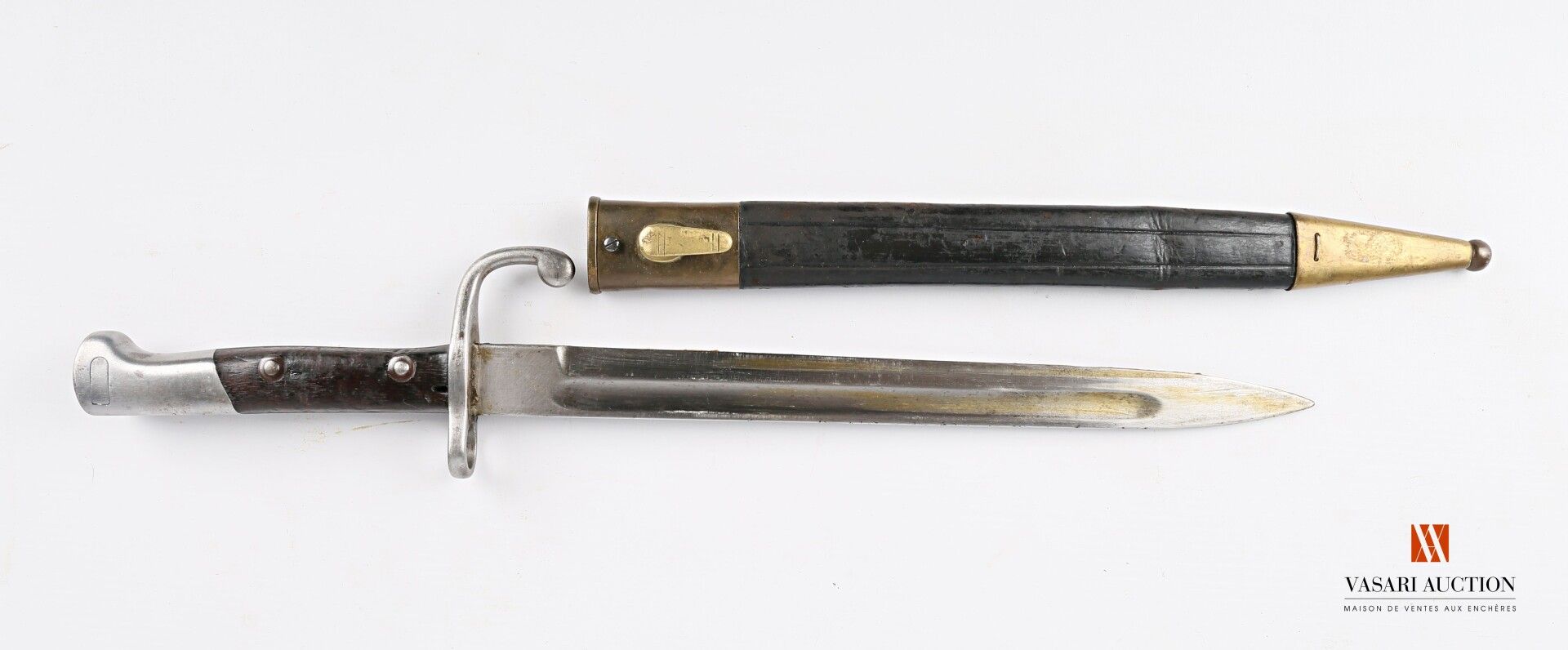 Null Brazilian bayonet model 1908, 300 mm straight blade, marked Simson & C° Suh&hellip;