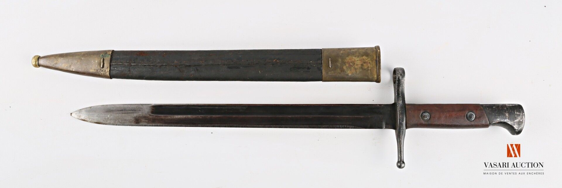 Null Baïonnette Carcano 1891, lame droite bronzée de 30 cm, croisière frappée RO&hellip;