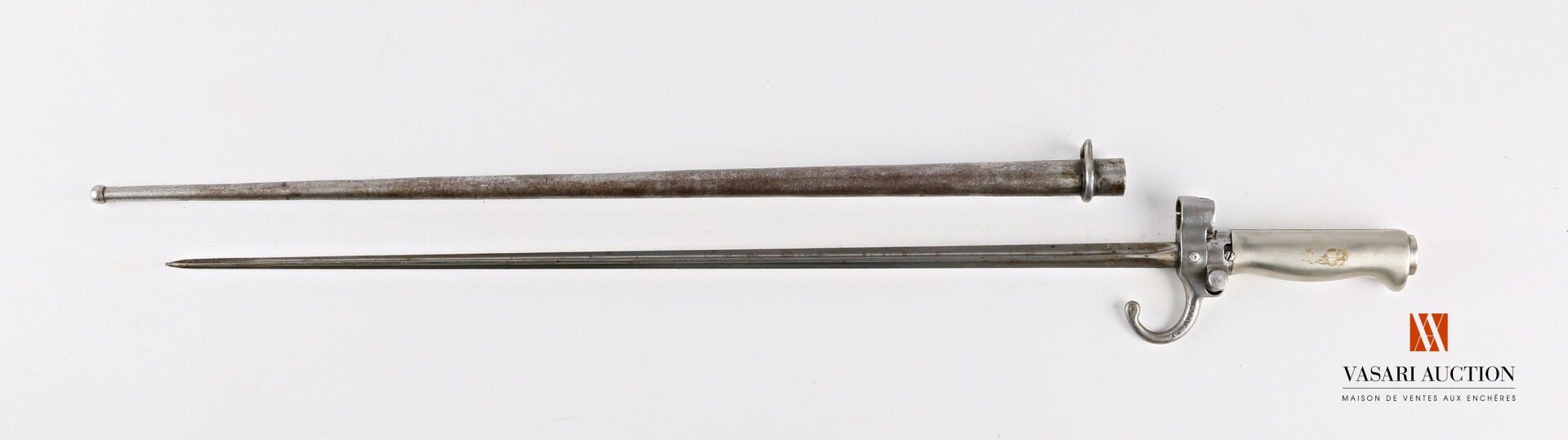 Null Baïonnette LEBEL modèle 1886, lame cruciforme de 52 cm, poignée maillechort&hellip;