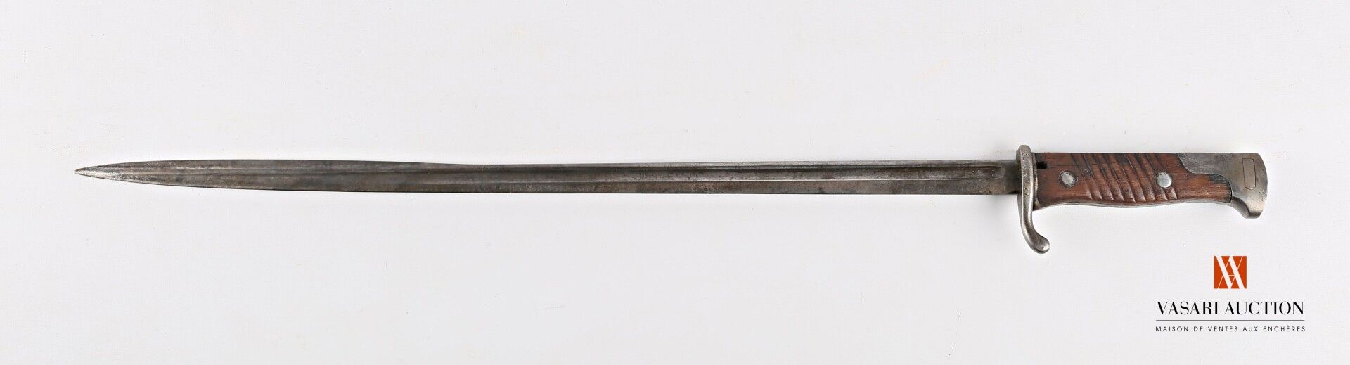 Null Baïonnette MAUSER modèle S98, lame droite de 52 cm, marquée au talon ERFURT&hellip;