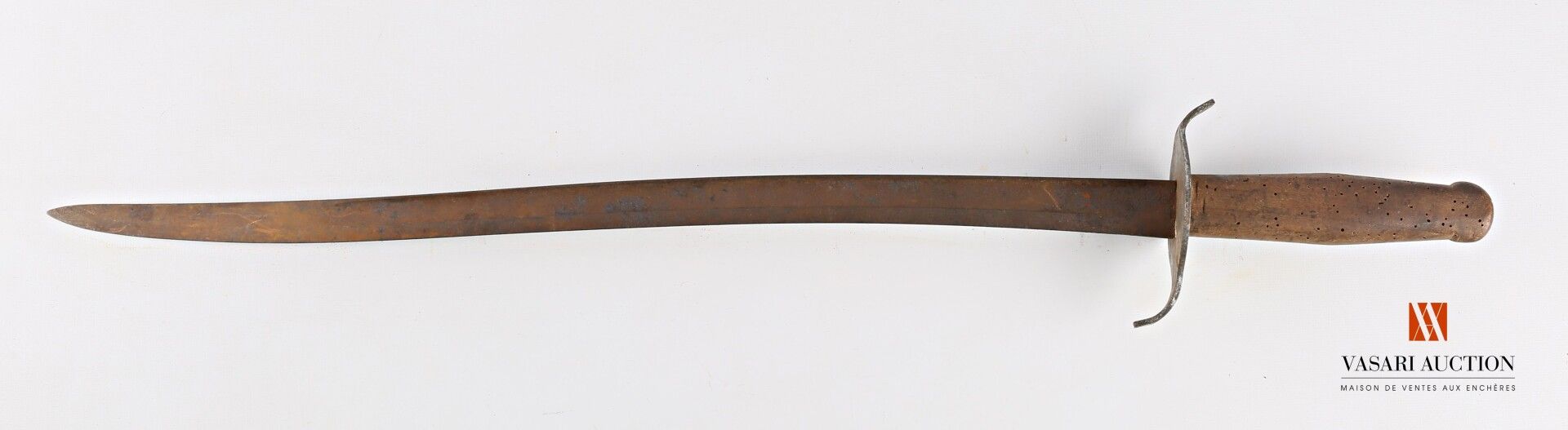 Null Sabre de bord, lame yatagan de 57,5 cm, issue d'une baïonnette 1866, marqué&hellip;