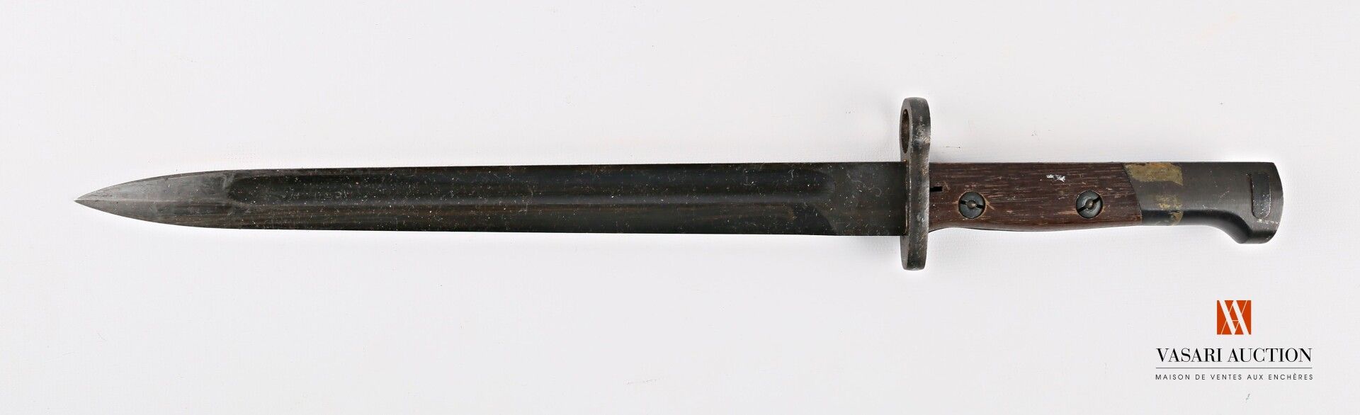 Null Baïonnette MAUSER Belge modèle 1924/30, lame droite de 29,8 cm, plaquettes &hellip;