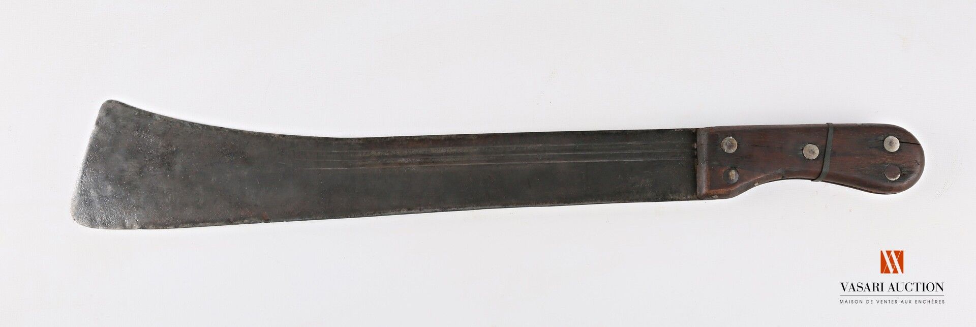 Null Machete blade 44 cm, LT 60 cm, wooden plates, wear, oxidation, SF

Early 20&hellip;