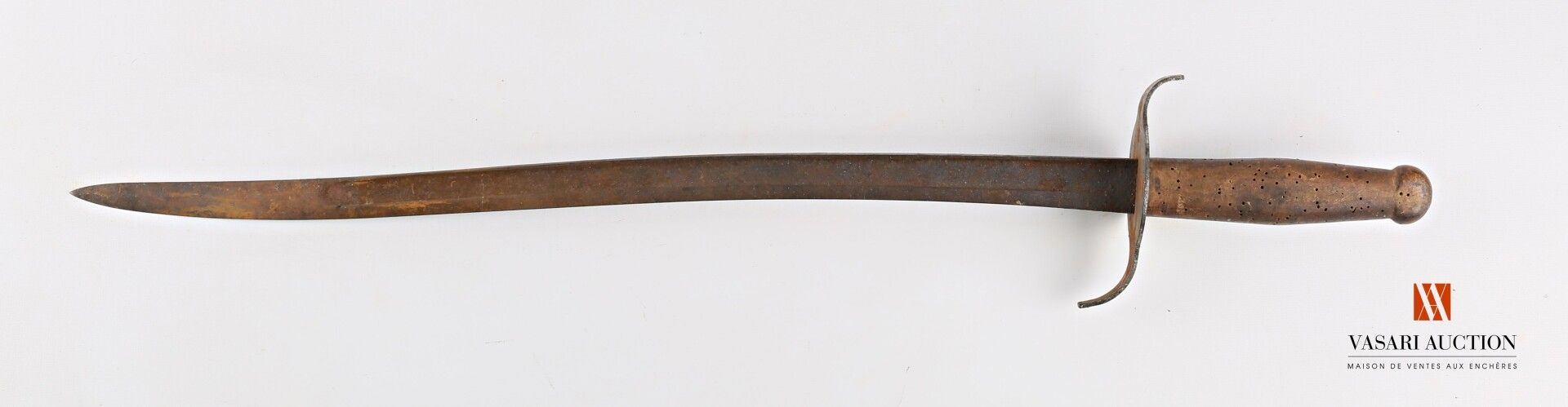 Null Sabre de bord, lame yatagan de 57,7 cm, issue d'une baïonnette 1866, marqué&hellip;