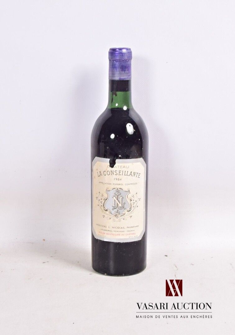 Null 1 bouteille	Château LA CONSEILLANTE	Pomerol	1964

	Et. Un peu tachée (1 déc&hellip;